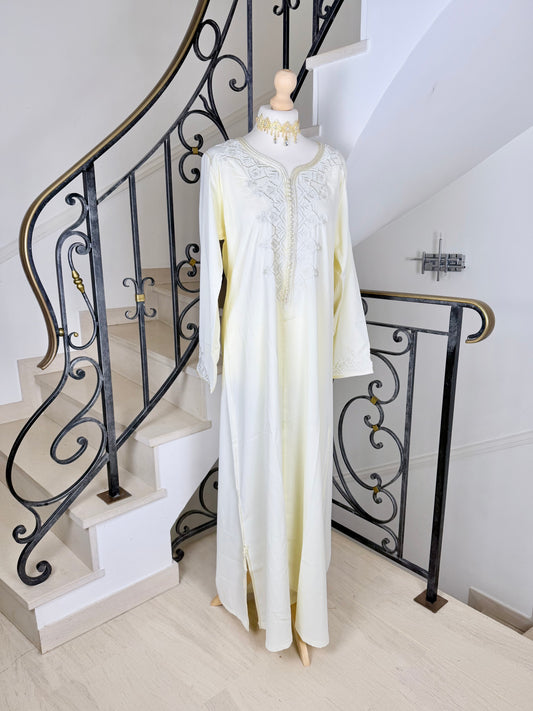 Gandoura Safia blanche