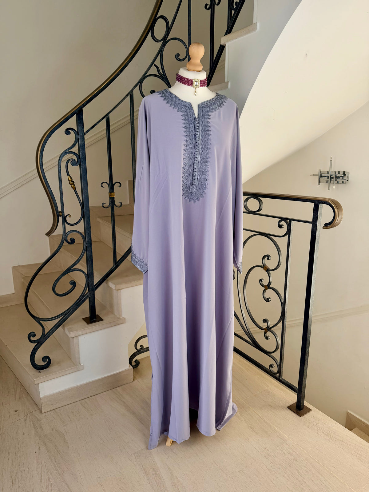 Gandoura Lina mauve