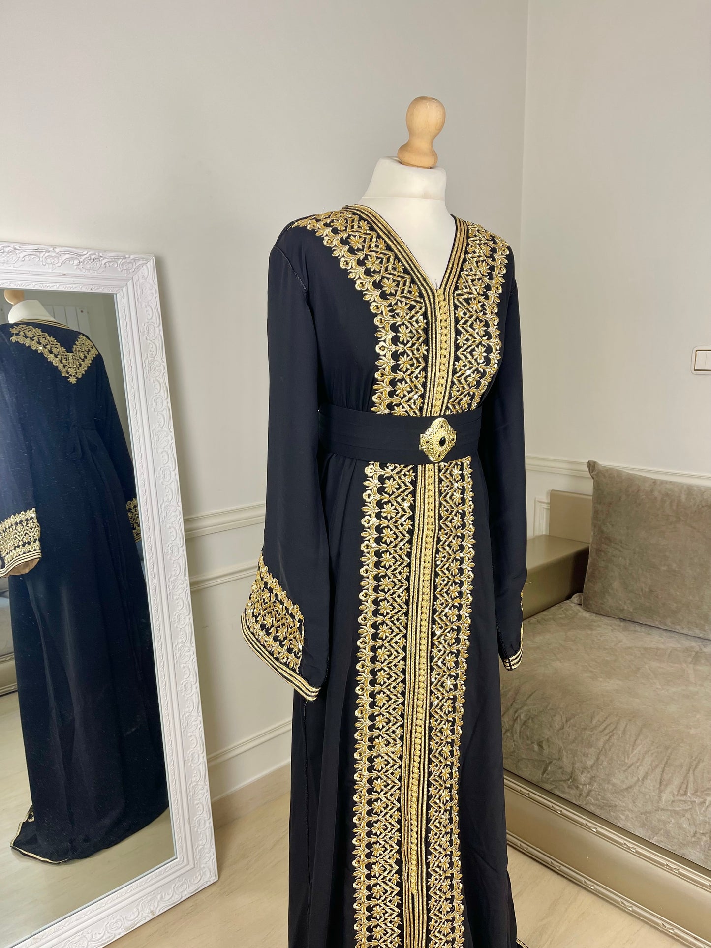Caftan Leïna noir