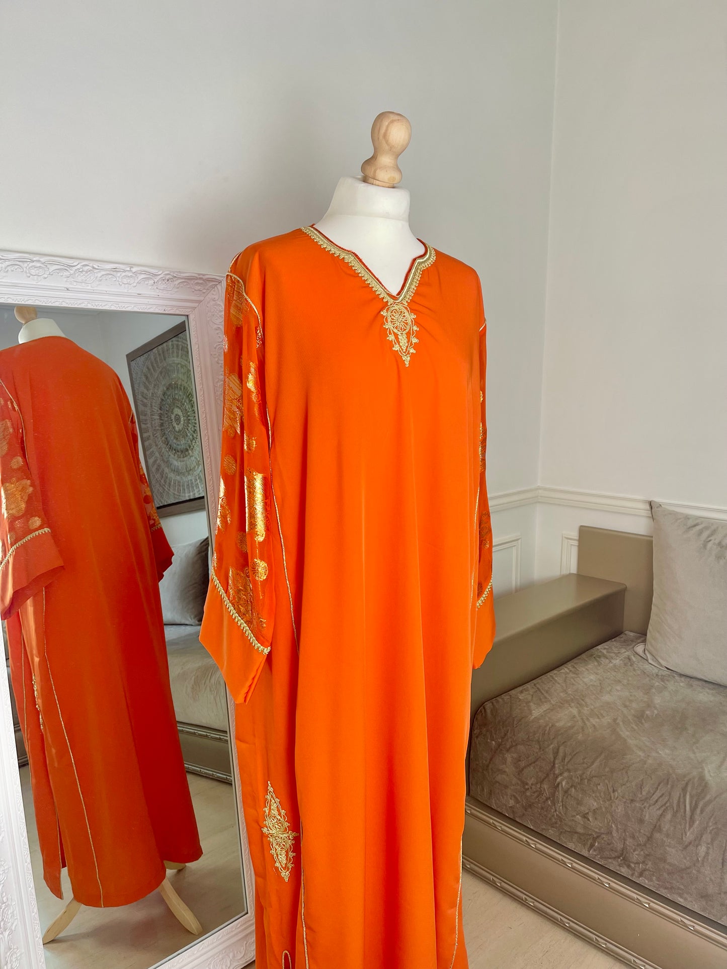 Gandoura Halima orange