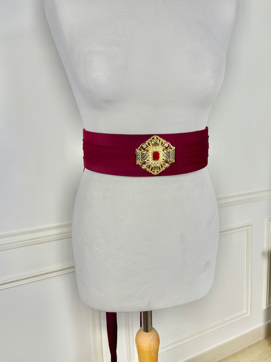 Ceinture bordeau