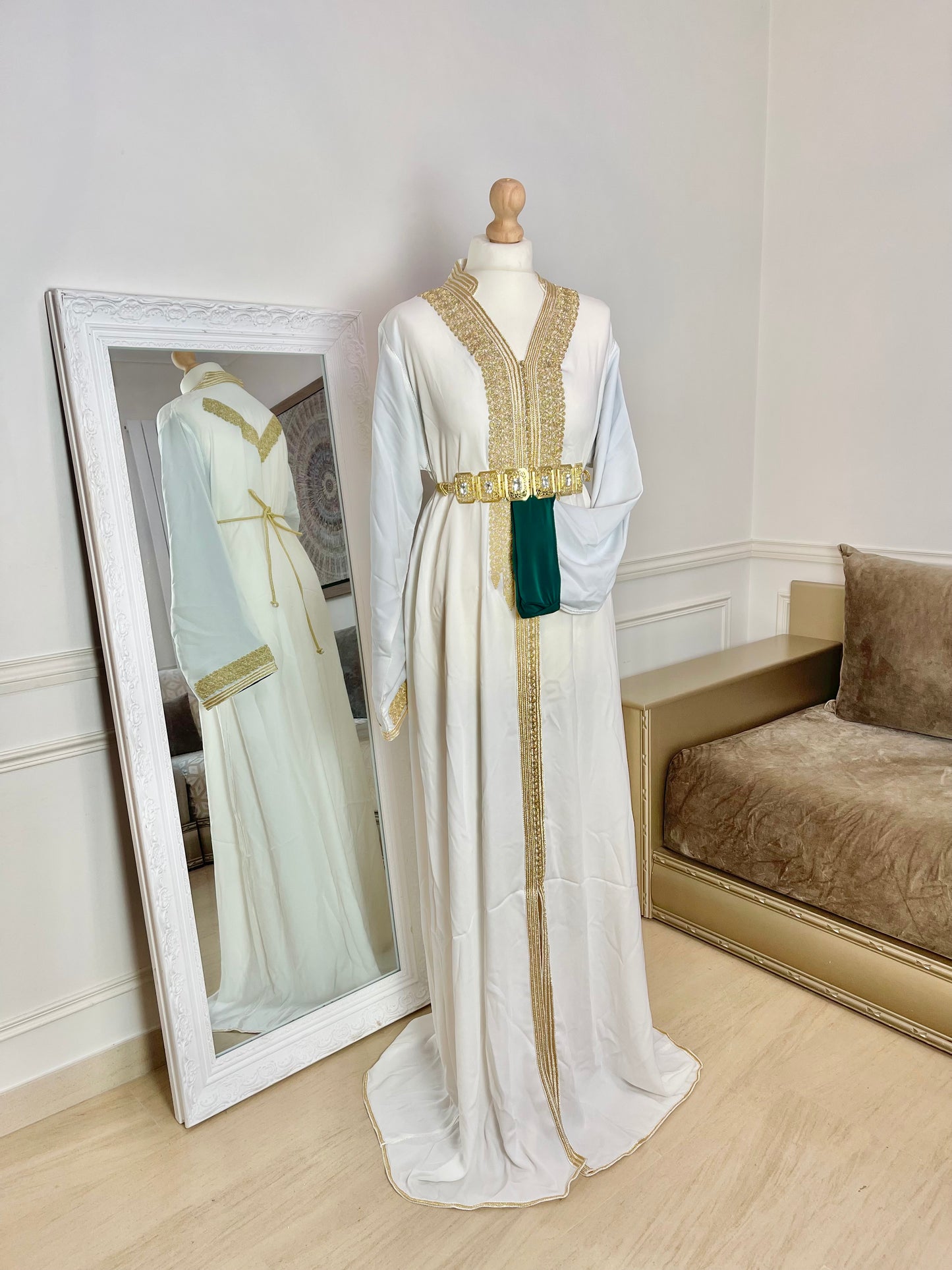 Caftan Eman Blanc