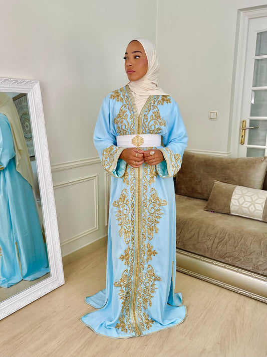 Caftan Jasmine bleu