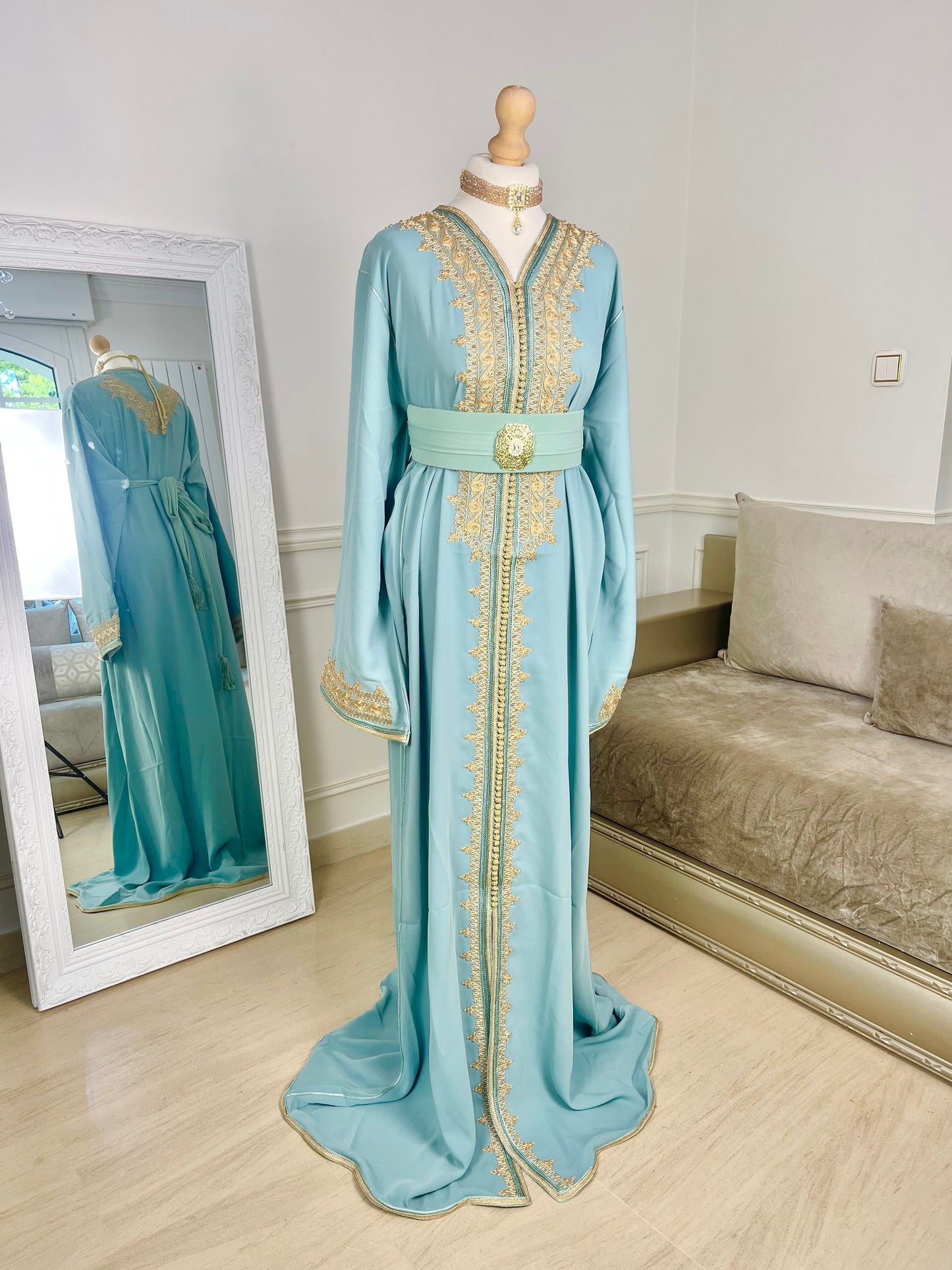 Caftan Wydad vert eau