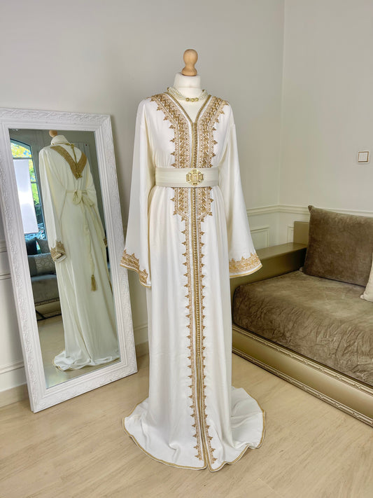 Caftan Wydad blanc