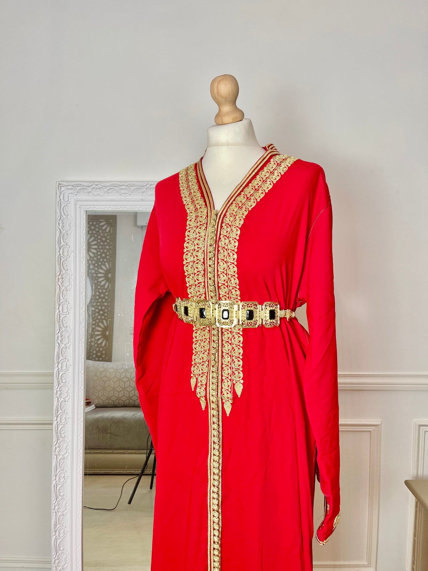 Caftan Eman rouge