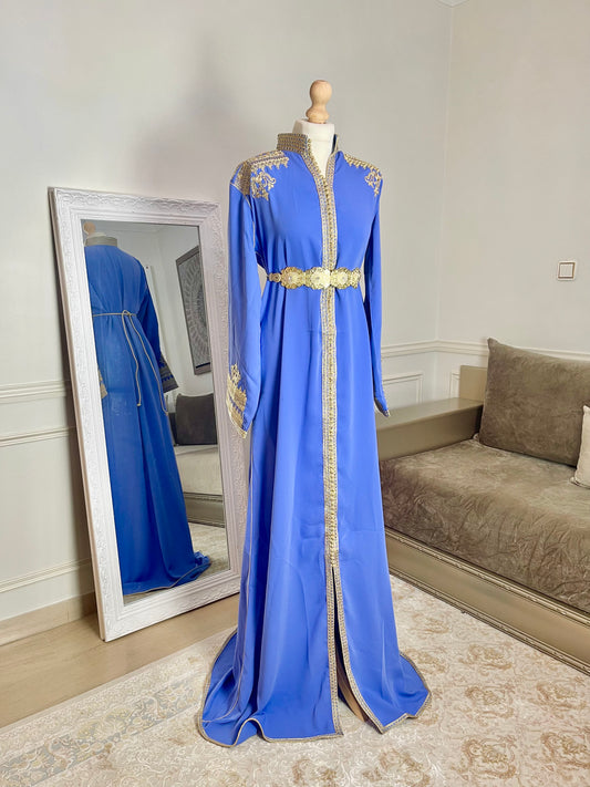 Caftan Inès bleu