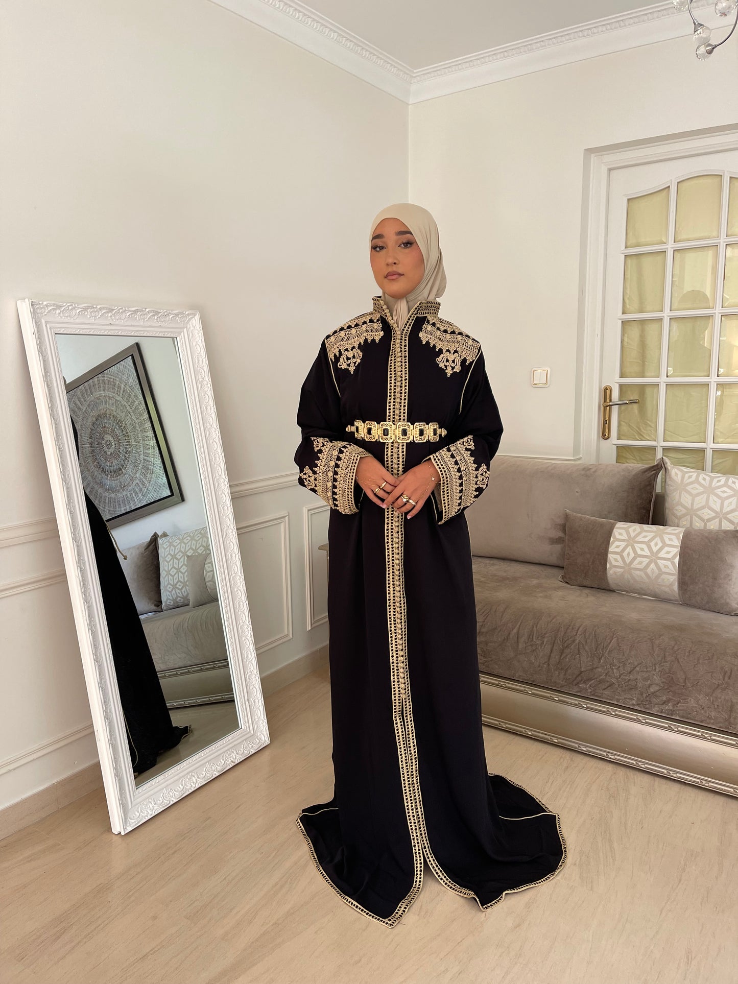 Caftan Inès noir