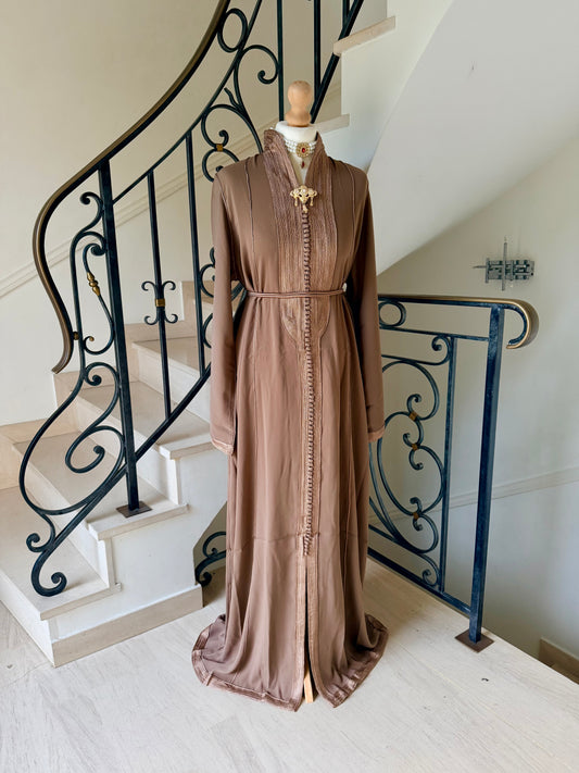 Caftan Assia marron