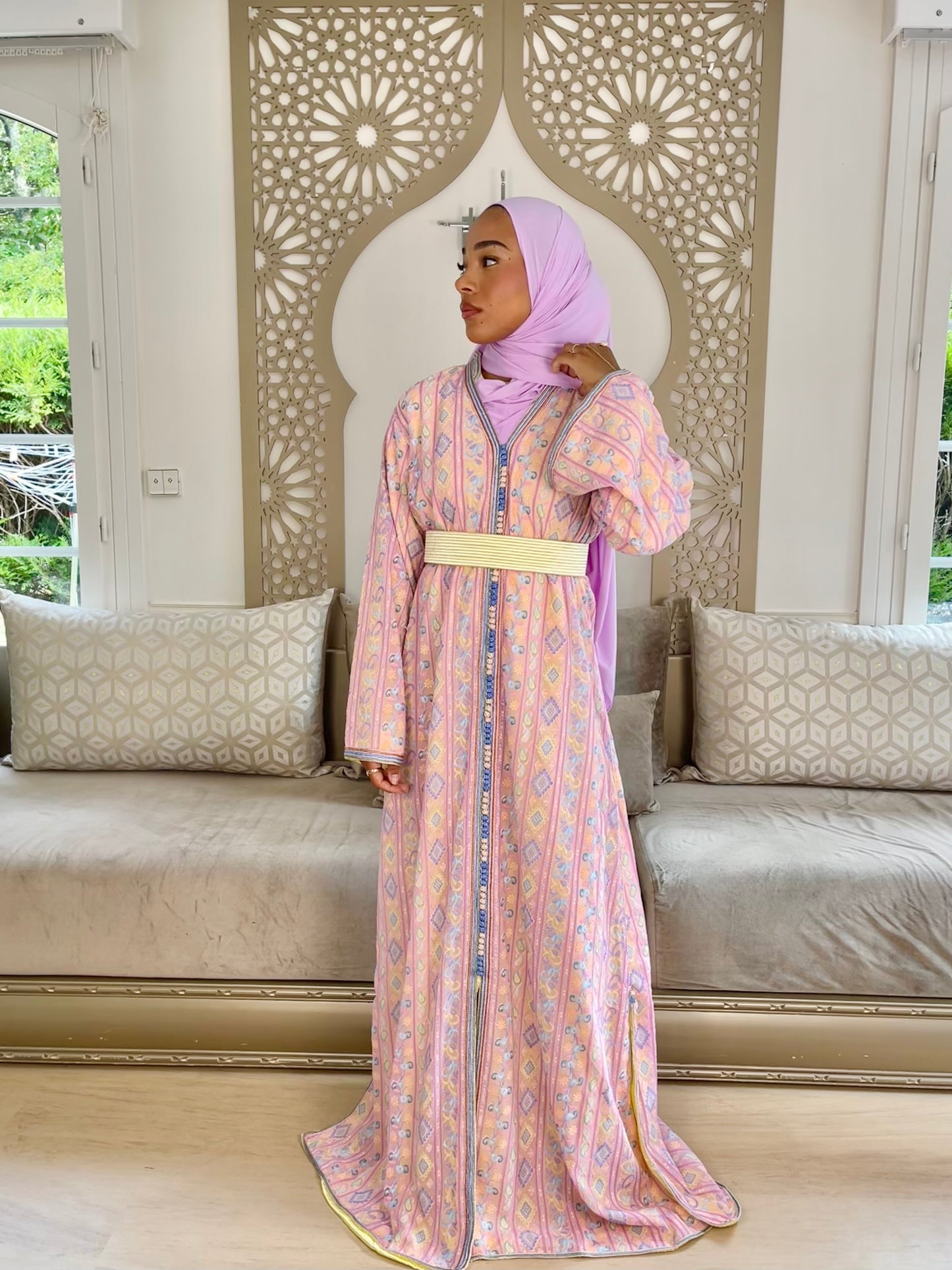 Caftan Sari pastel