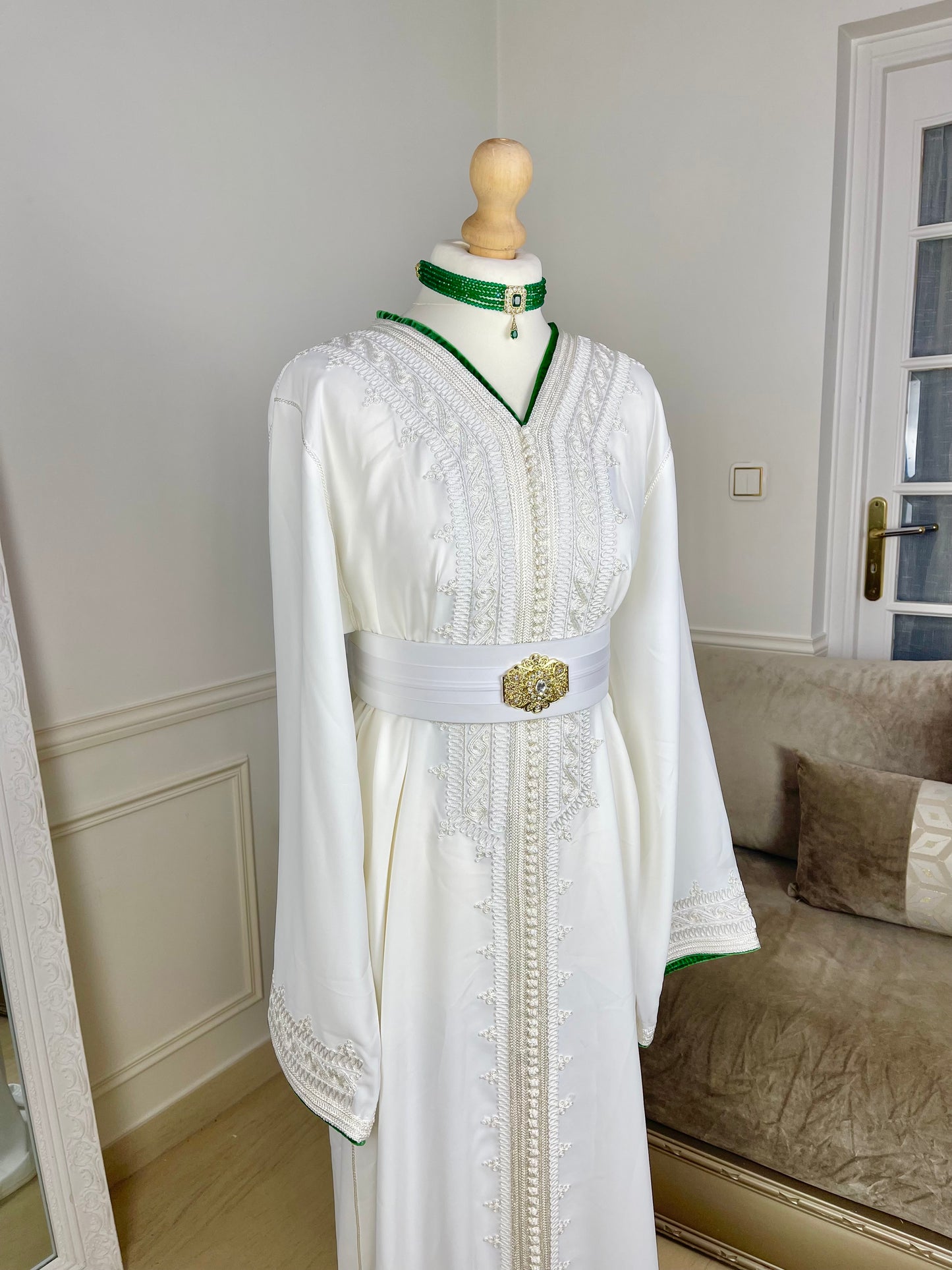 Caftan Wydad blanc