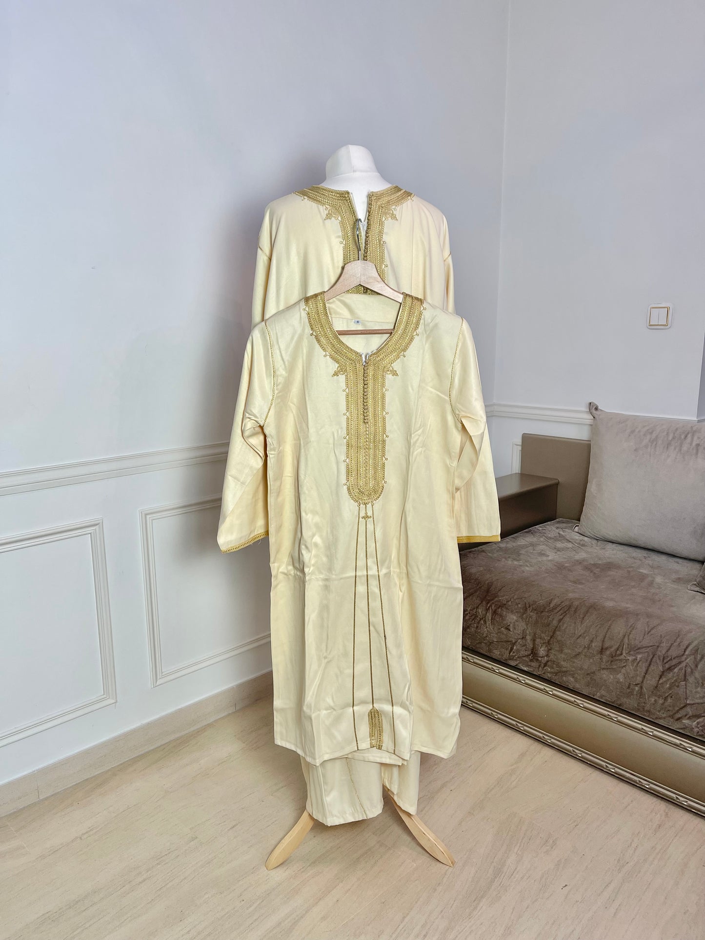 Qamis garçon beige