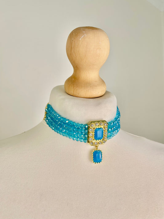 Choker bleu