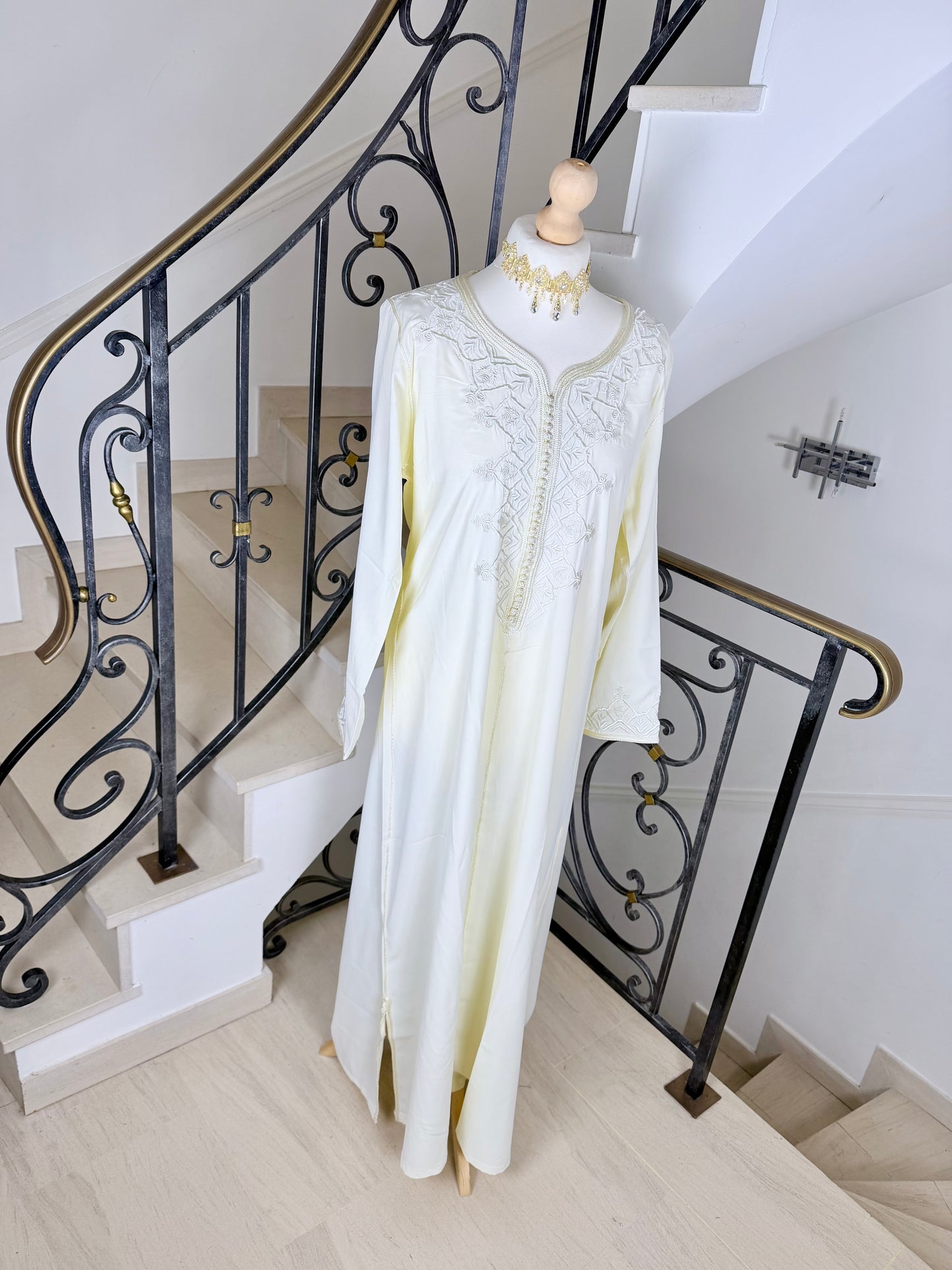 Gandoura Safia blanche