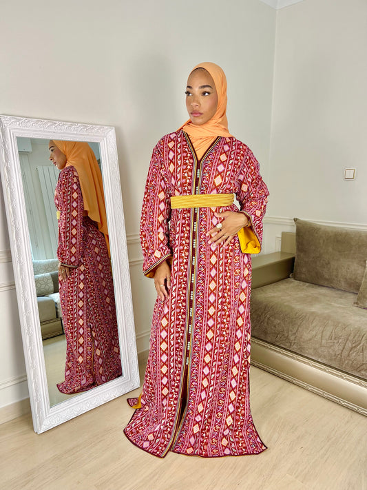 Caftan Sari rouge