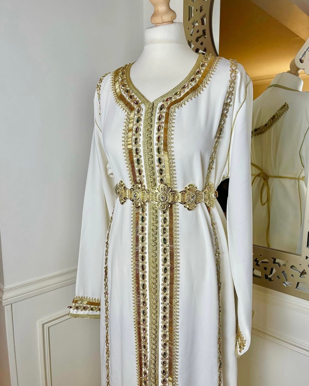 Caftan Yasmine blanc