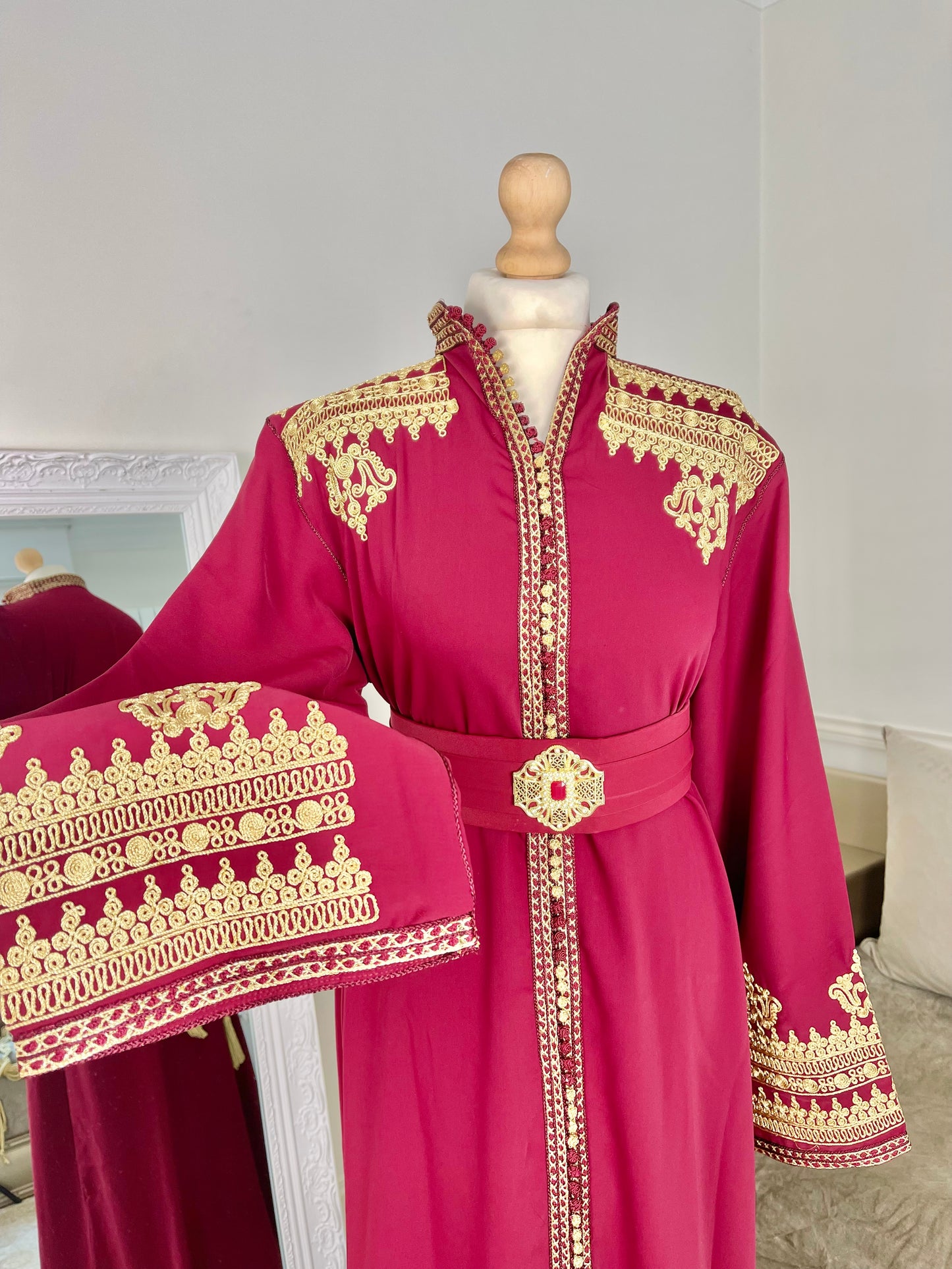 Caftan Inès bordeaux