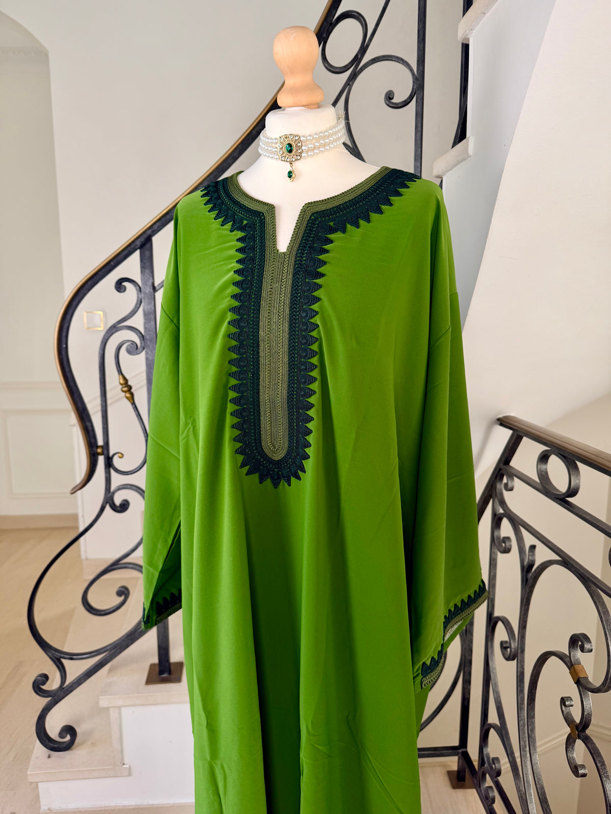Gandoura Lina verte