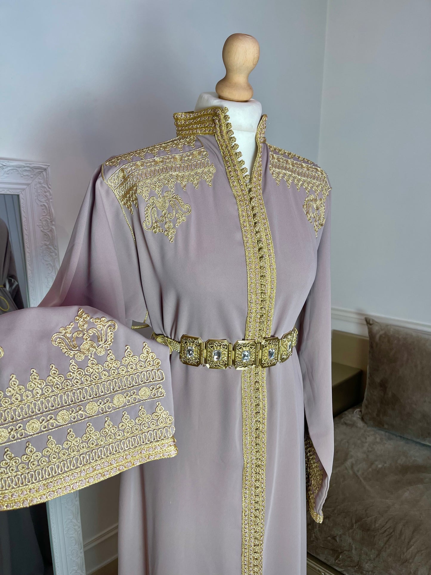 Caftan Inès taupe