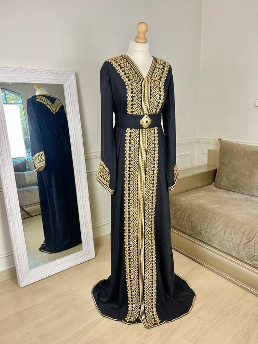 Caftan Leïna noir