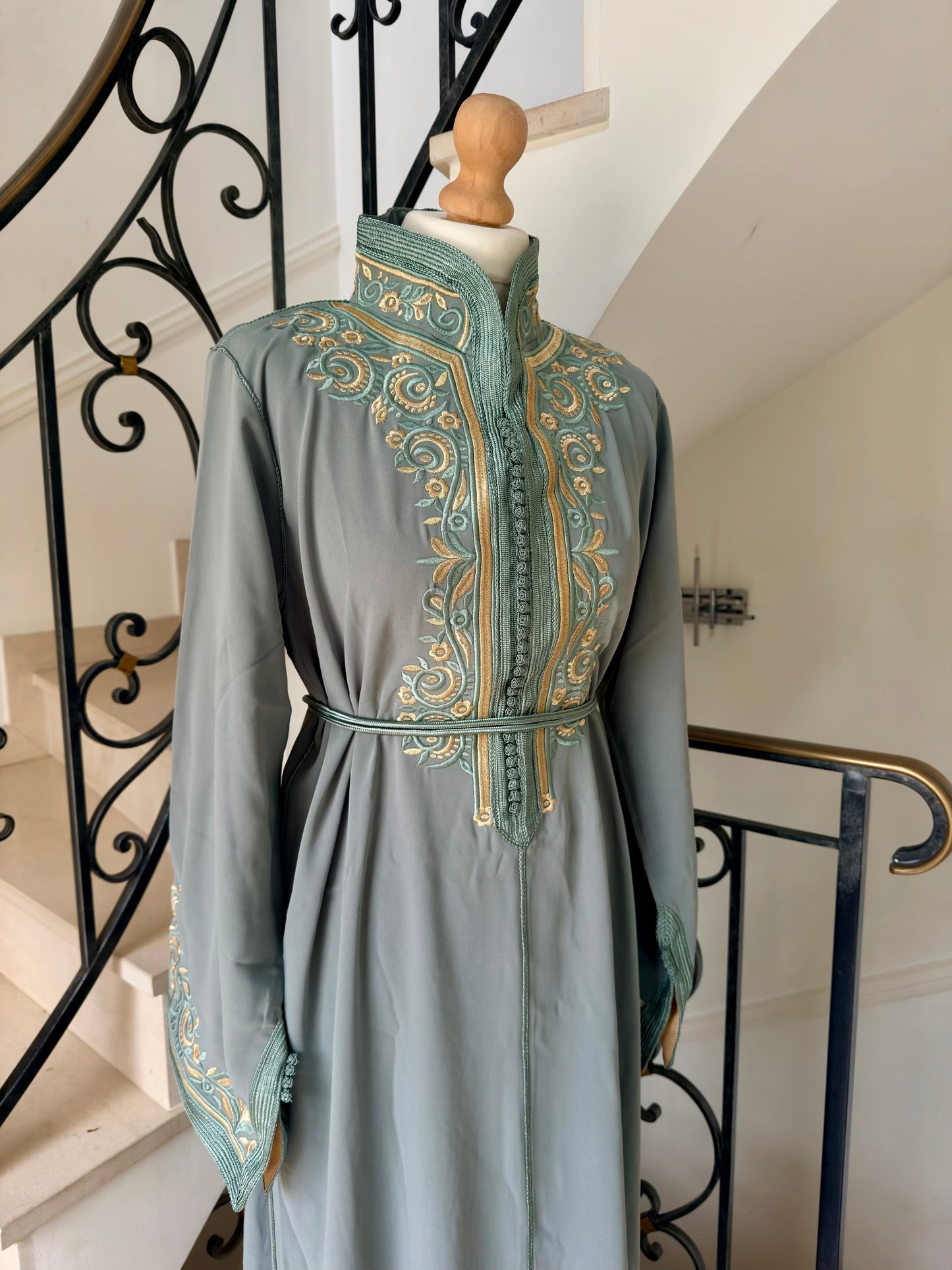 Caftan Sirine vert eau
