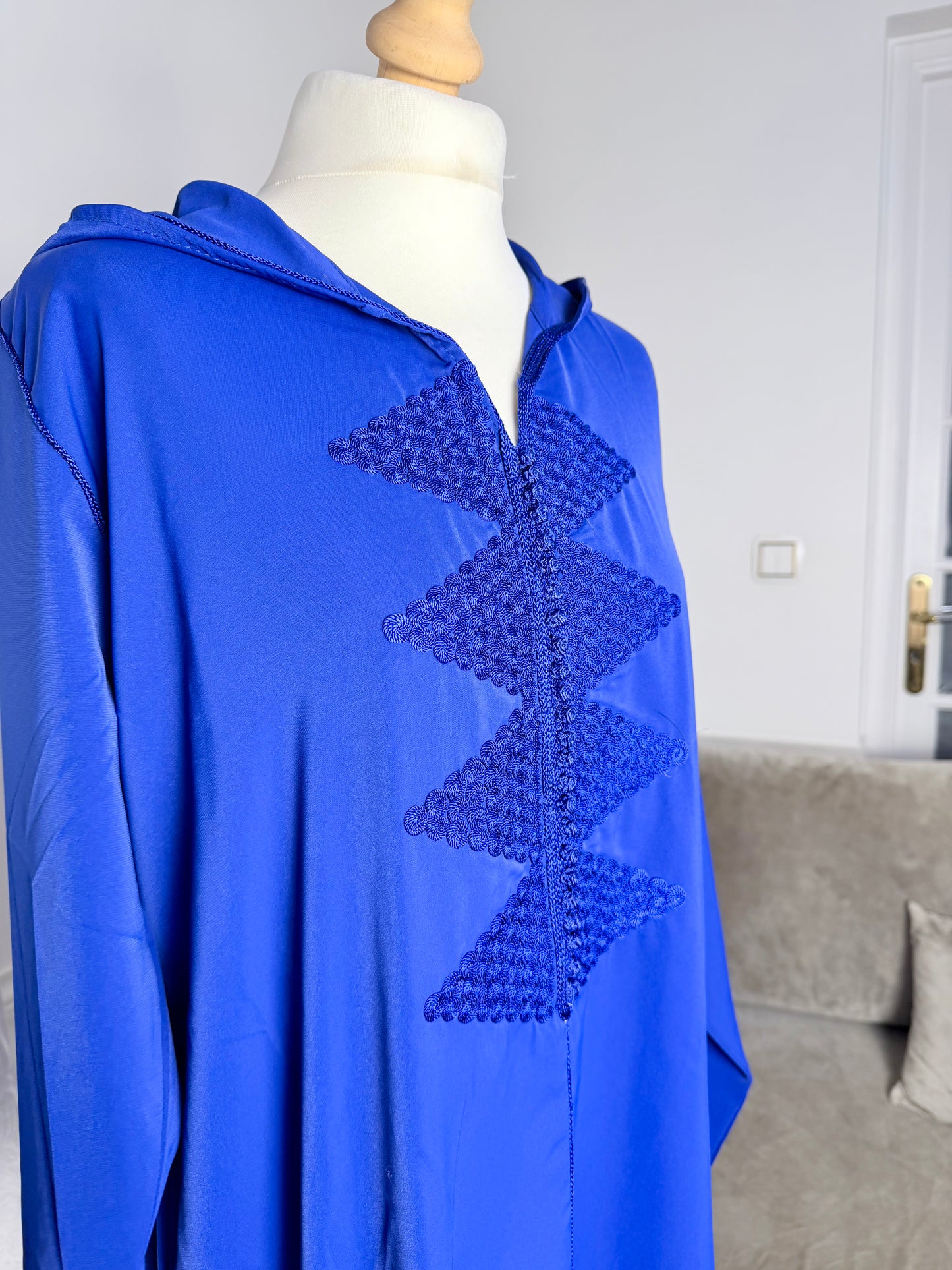 Jellaba Leïna bleu roi