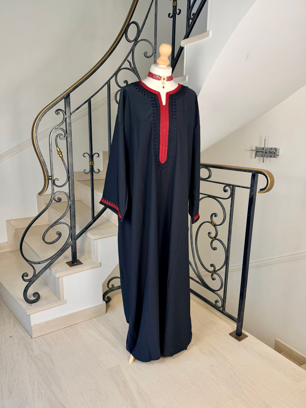 Gandoura Lina noir