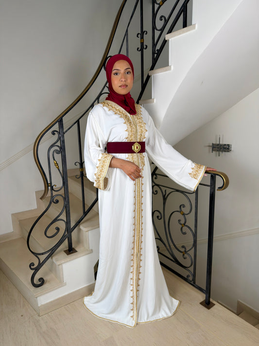 Caftan Wydad blanc