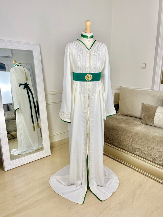 Caftan Wydad blanc