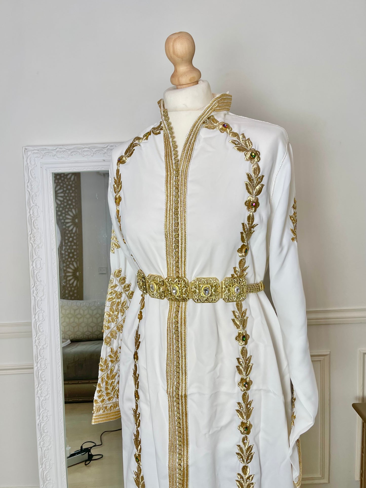 Caftan Assia blanc