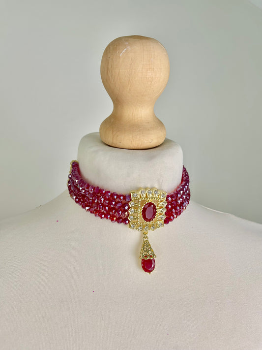 Choker rouge