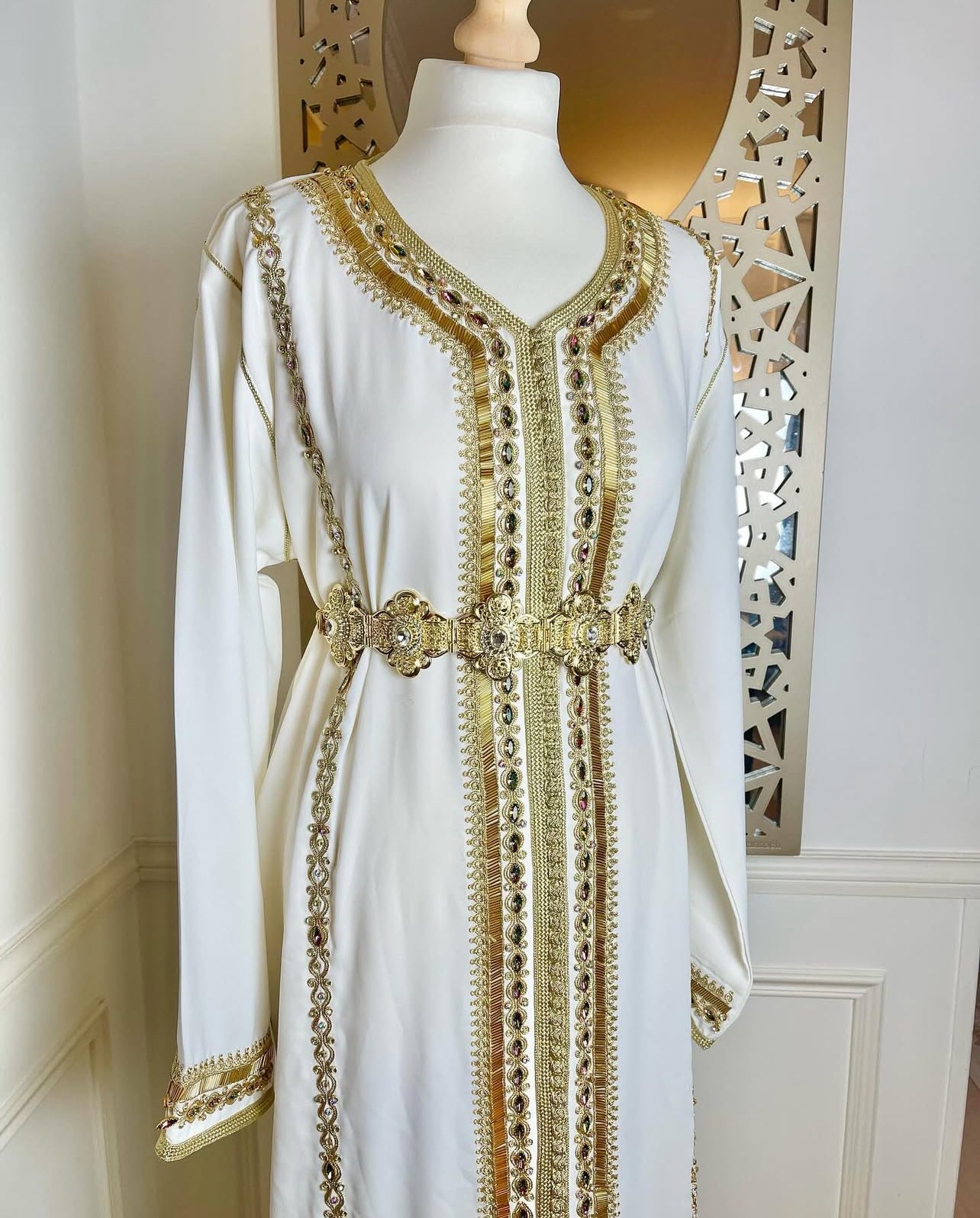 Caftan Yasmine blanc