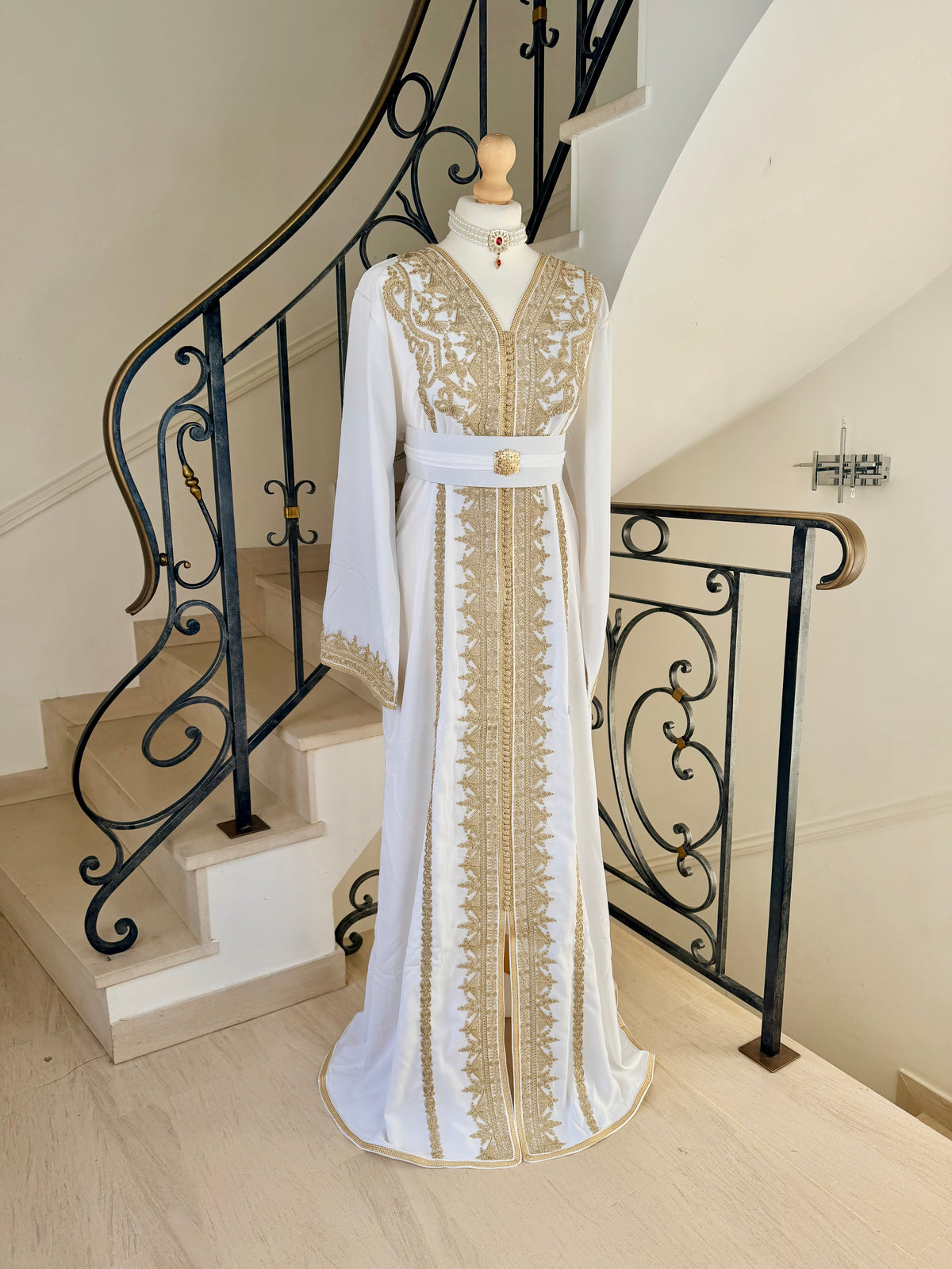 Caftan Alma blanc