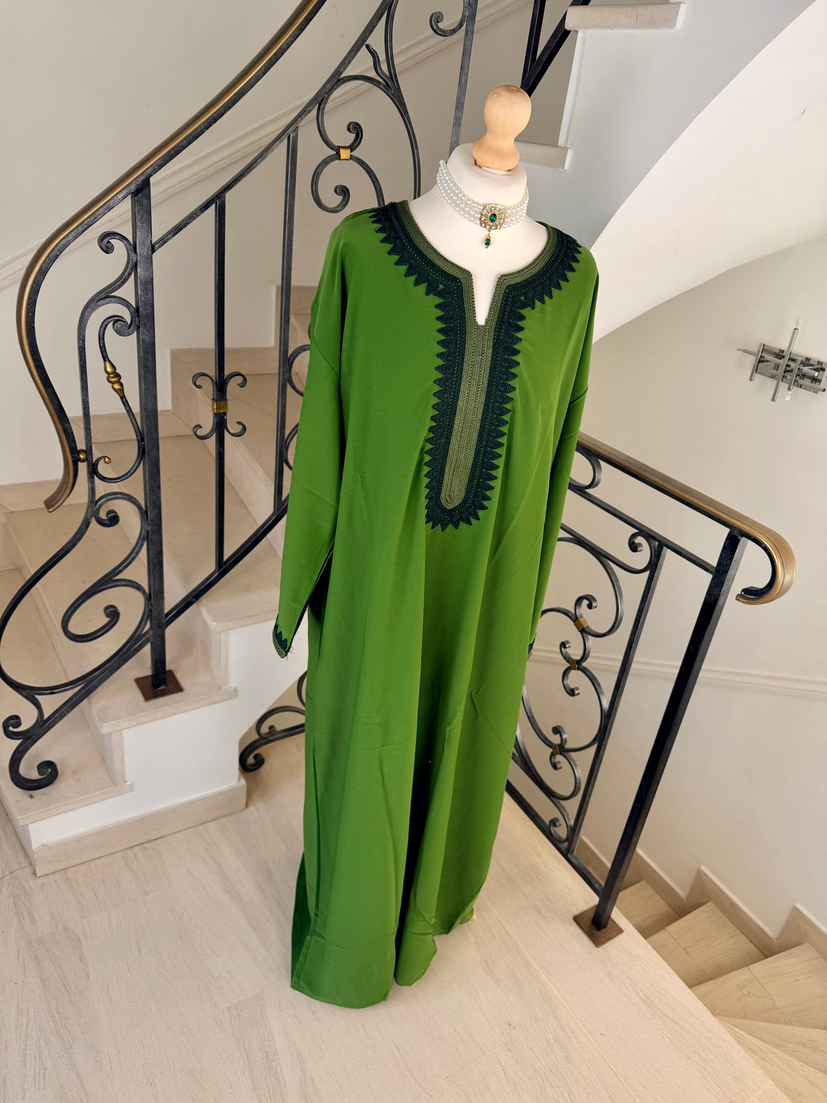 Gandoura Lina verte