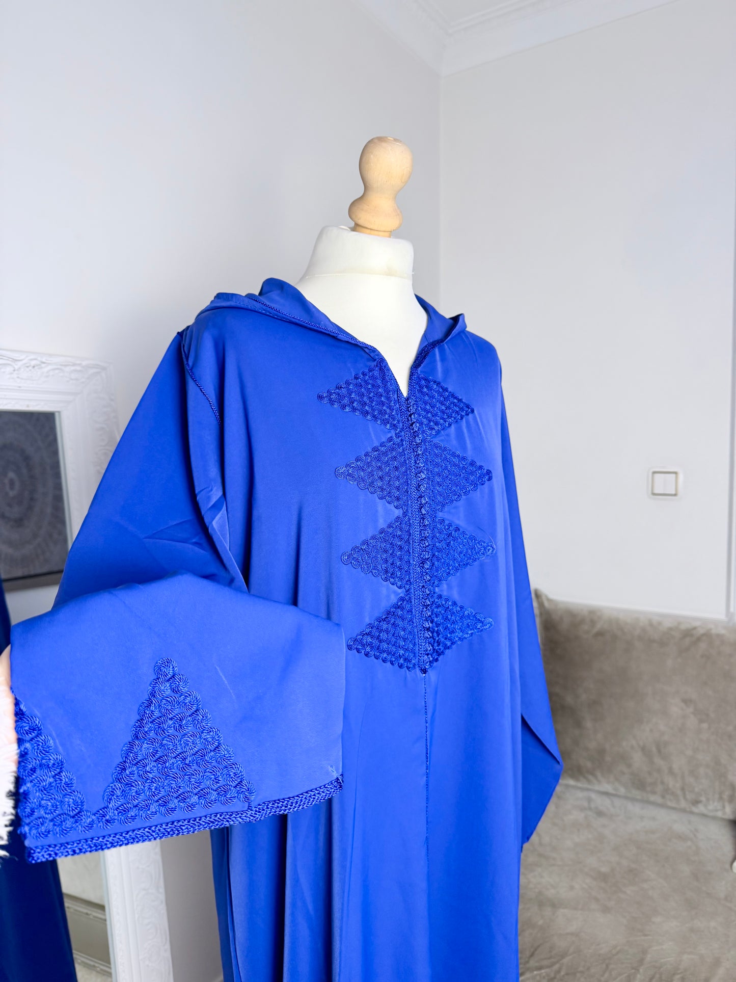 Jellaba Leïna bleu roi