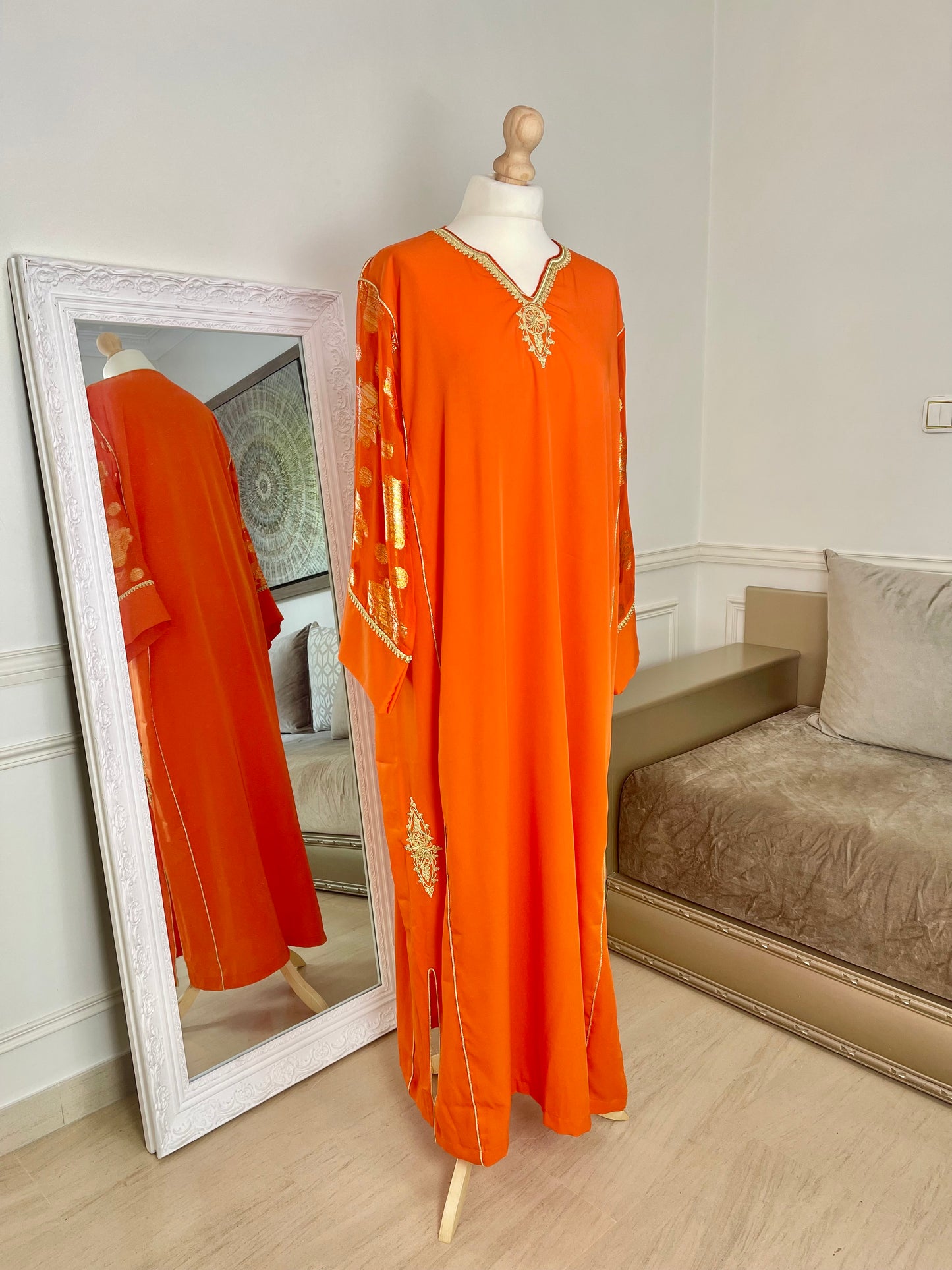 Gandoura Halima orange