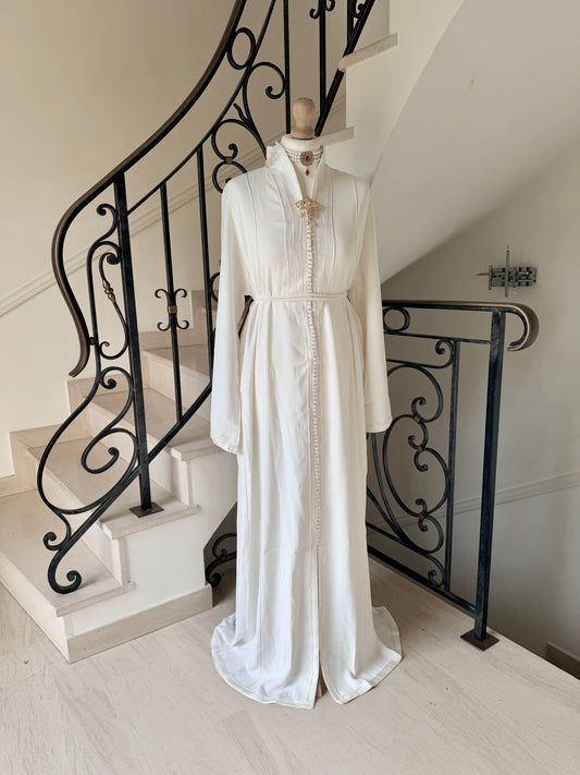 Caftan Assia blanc