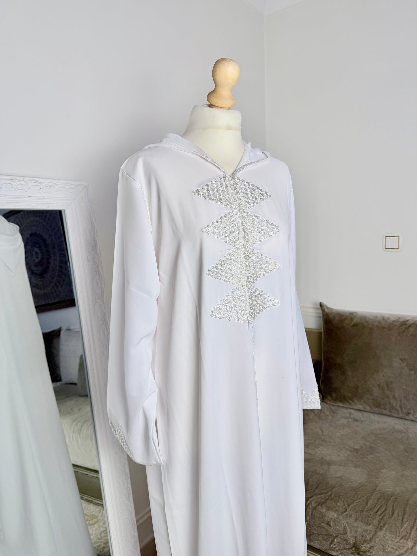 Jellaba Leïna blanche