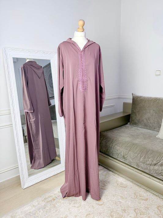 Jellaba Halima vieux rose