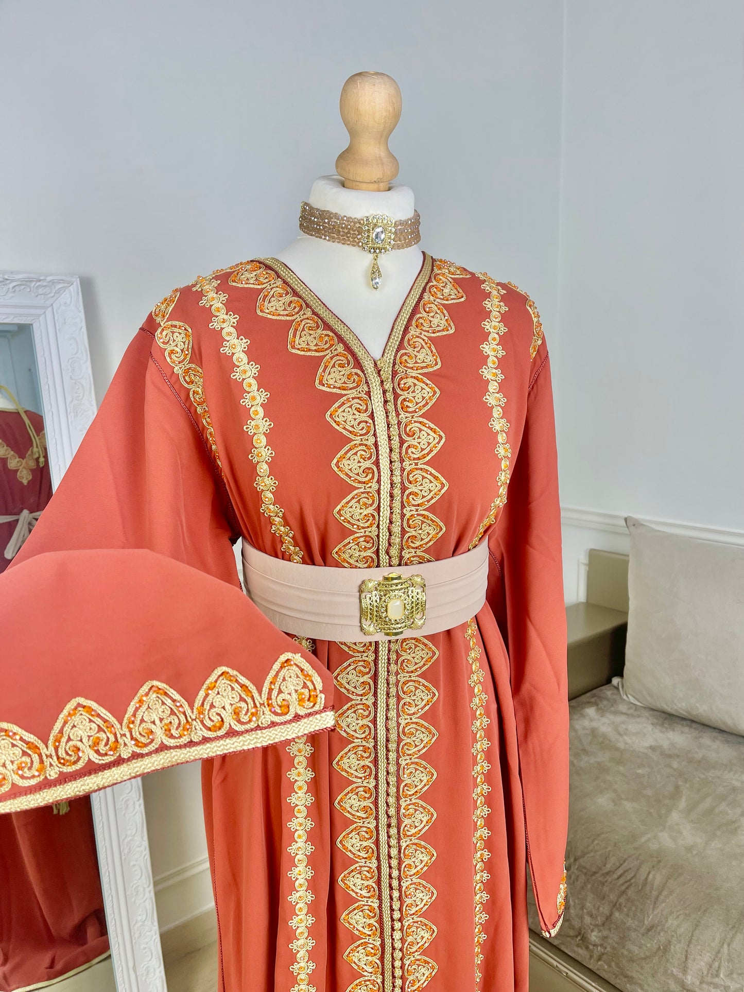Caftan Ahlam terracota