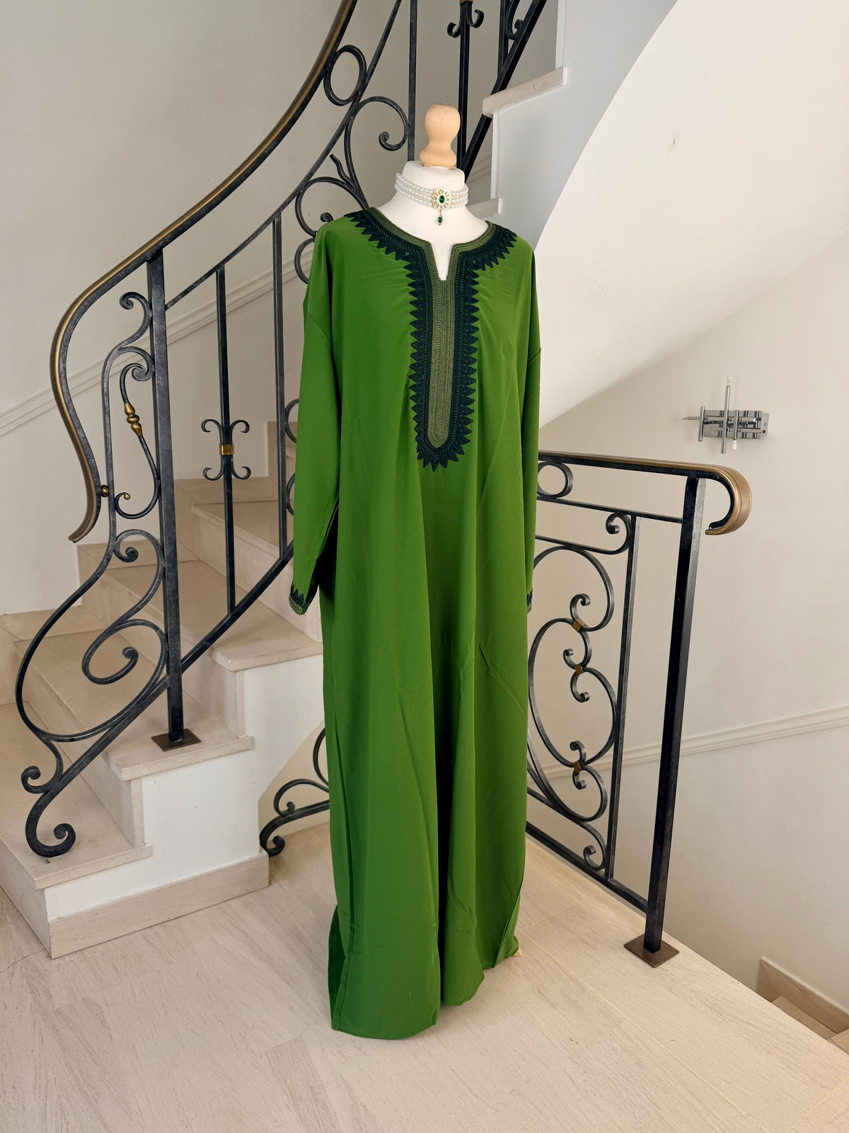 Gandoura Lina verte