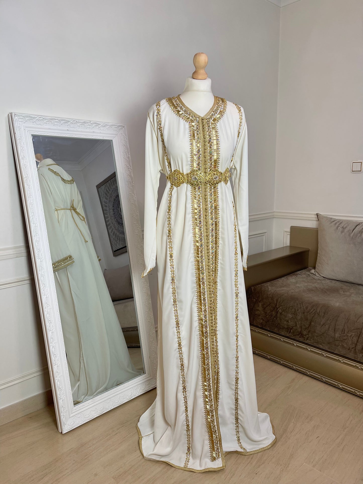 Caftan Yasmine blanc