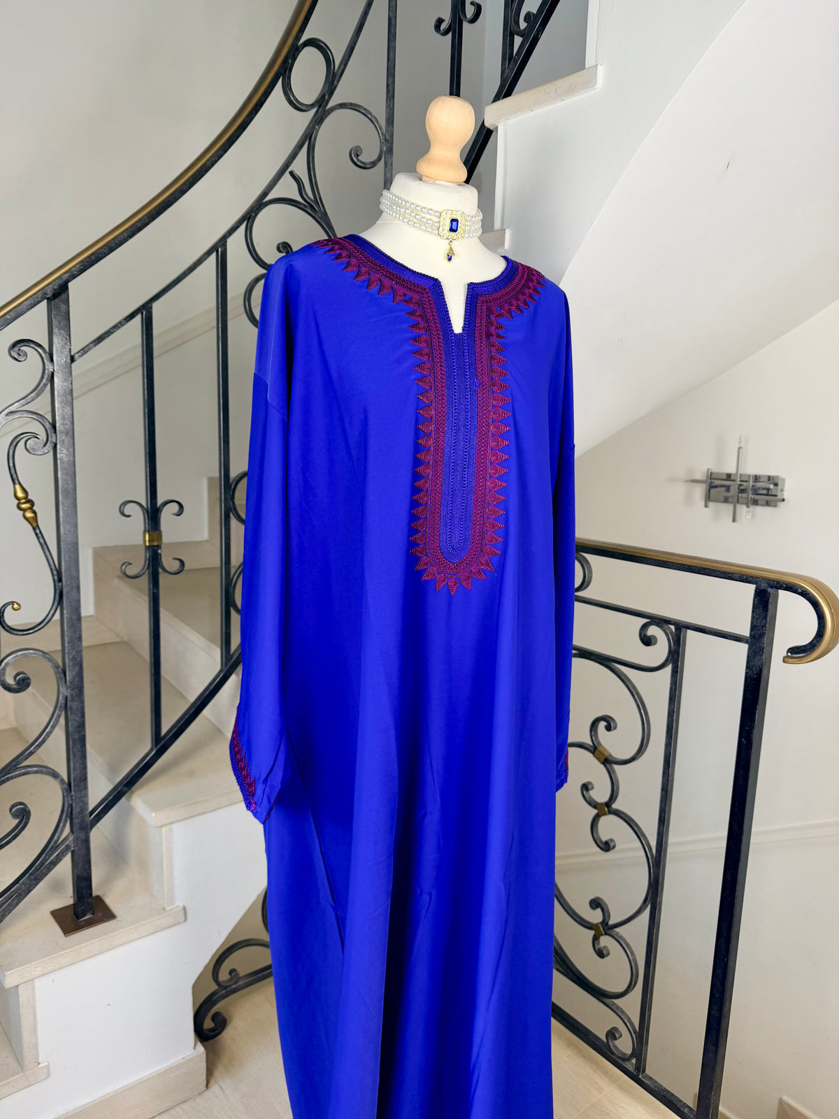 Gandoura Lina bleu