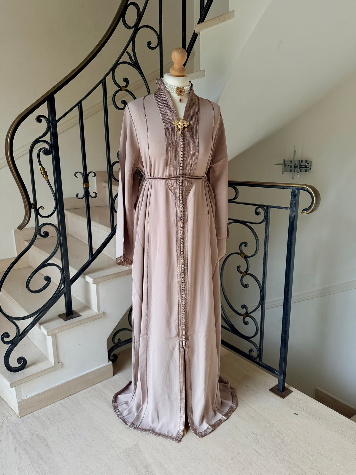 Caftan Assia taupe