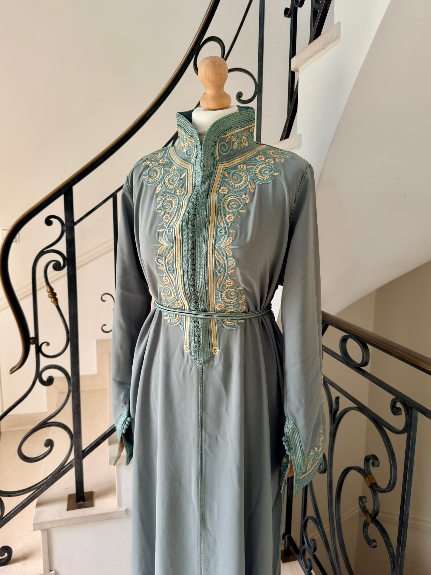 Caftan Sirine vert eau