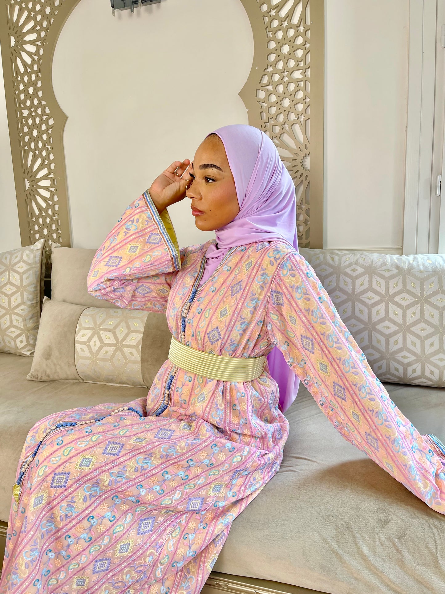 Caftan Sari pastel
