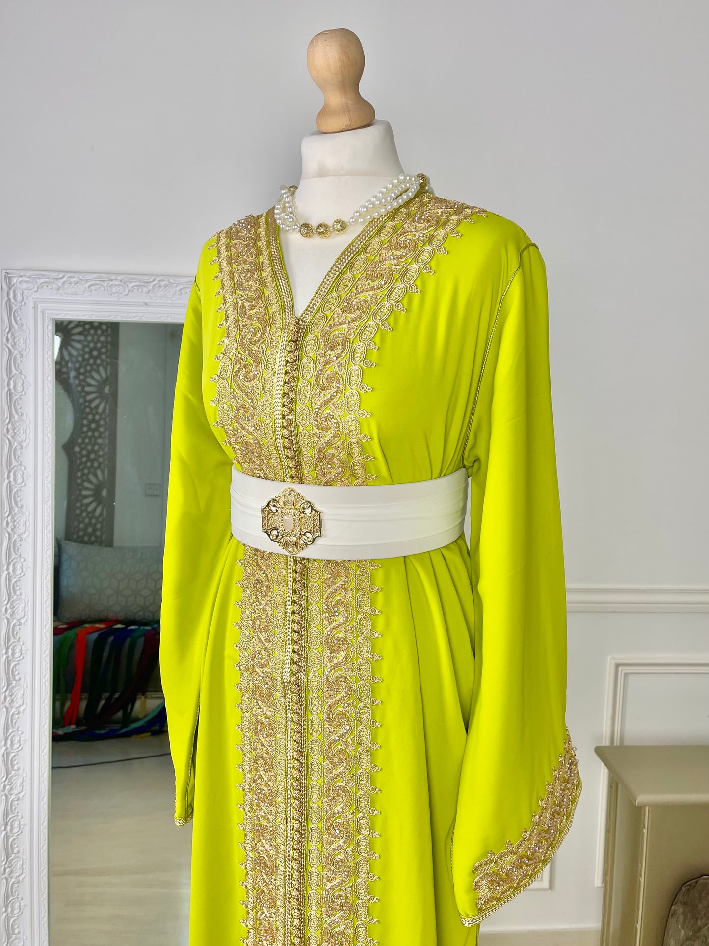 Caftan Leïna lime