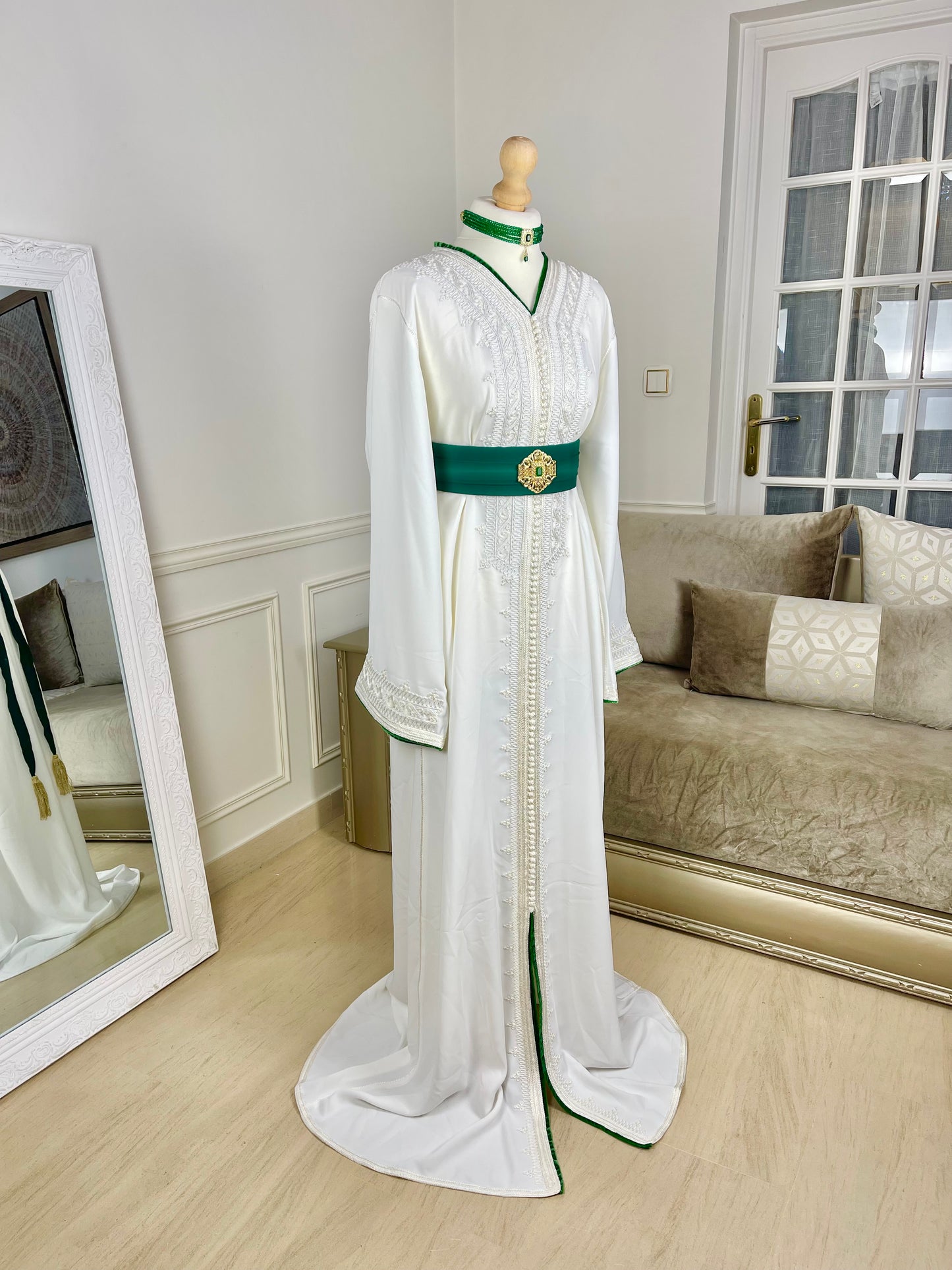 Caftan Wydad blanc