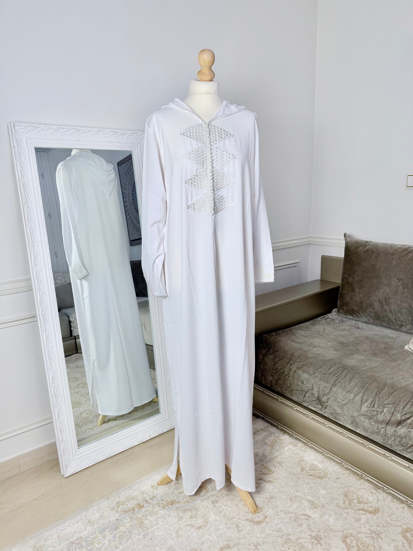 Jellaba Leïna blanche