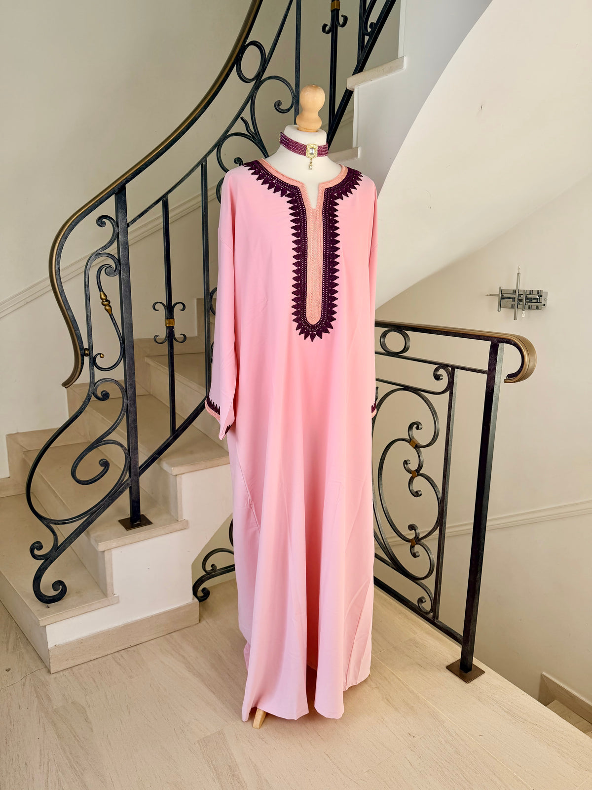 Gandoura Lina rose